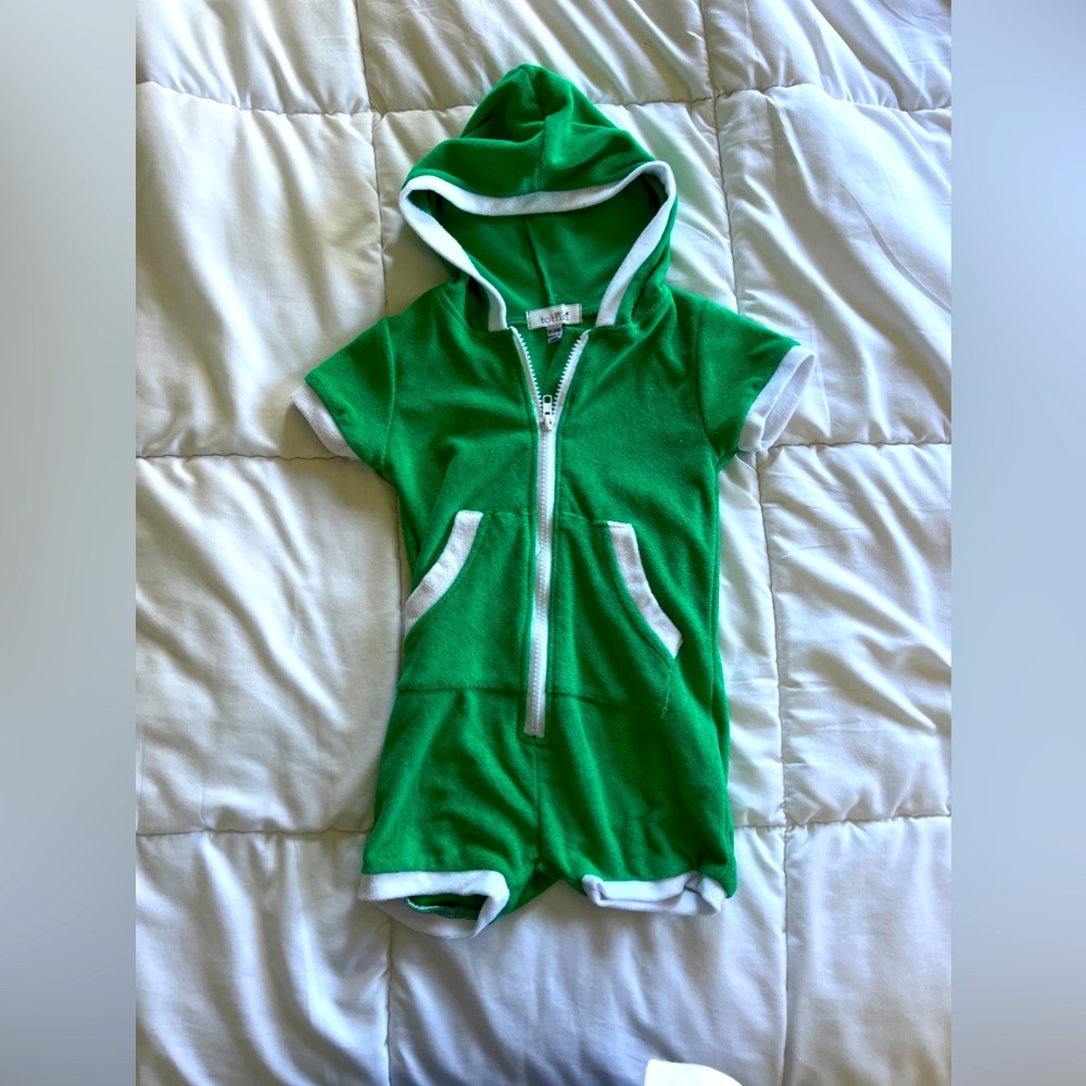 Tottini terry cloth jumper onesie jumpsuit with pockets 18-24 months